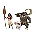 Bullyland 13261 - Spielfiguren-Set, Walt Disney Vaiana, Maui, Pua & Heihei, Geschenkbox, ideal als Torten-Figur, detailgetreu, PVC-frei, tolles Geschenk für Kinder zum fantasievollen Spielen