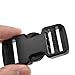 SGH Pro Quick Side Release Buckles 1' Wide Dual Adjustable No Sewing Upgrade Extra Thick Extra Long Fit Thicker Strap 7 Pack Clips Snaps Heavy Duty Plastic for Nylon Webbing Strap Boat Cover Backpack