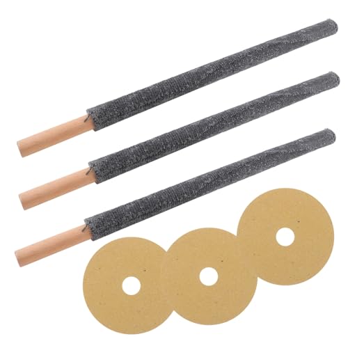 Yardwe 3piezas Antorchas De Madera Para Exteriores Con De Hule Iluminación Rápida