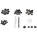 Produktbild 15 Satz Druckknopf Kit Knopf Werkzeug Druckknopf Verschluss Snap on Set Kleidung Befestigungswerkzeug für Stoff, Lederhandwerk(Schwarz Nickel)