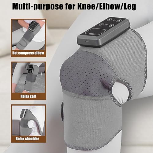 Masseur électrique de genou avec chauffage et vibration ajustable