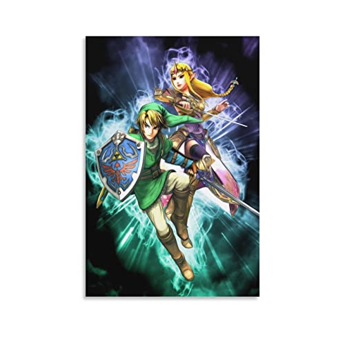 Zelda - Póster decorativo para pared, diseño de lienzo y arte con texto en inglés «Modern Family...