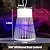 Bug Zapper, Rechargeable Mosquito Zapper with UV Light, Hanging Portable Electric Insect Trap, USB Powered Fly Killer for Indoor Outdoor Use, Bedroom, Kitchen, Patio, Camping