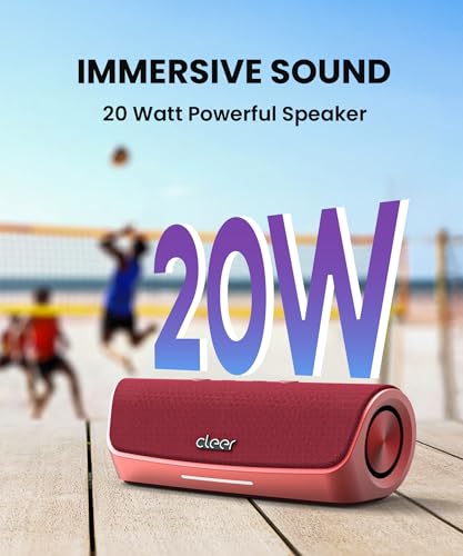 Cleer Scene Portable Bluetooth Speaker, Red - image 4