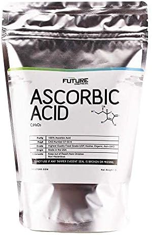 Ascorbic Acid (Vitamin C) 5 lbs. Powder Immune Support & Antioxidant Supplement. No Fillers. Organic. No GMO