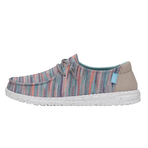 Hey Dude Women's Wendy Sox Sunset Pink Size 6 | Women's Shoes | Women's Slip On Shoes | Comfortable & Light-Weight #TOP2