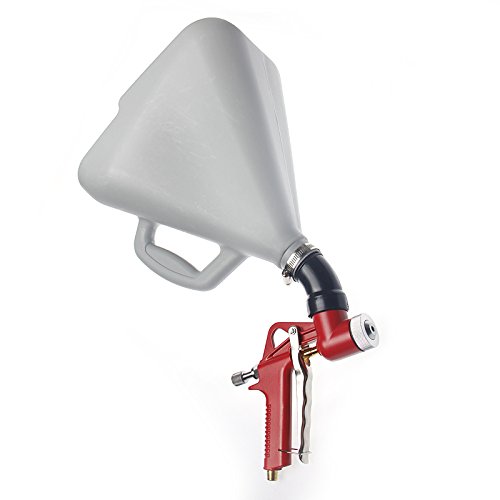 ORAZIO Air Hopper Feed Texture Paint Spray Gun 10 L, Pneumatic Plaster & Render Sprayer with 4/6/8mm Nozzles, for Wall, Ceiling & Drywall Finishing, Model 221473