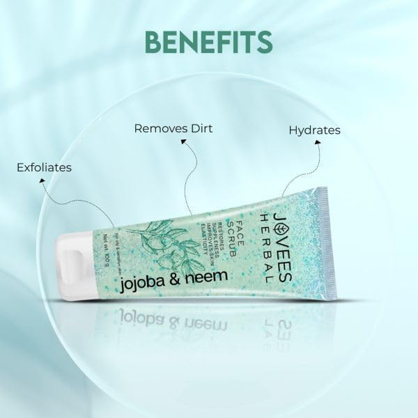 Jovees Jojoba & Neem Face Scrub 100 g - Image 5