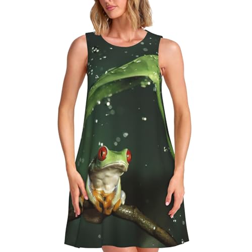 Robe d'été sans manches ample pour rester au frais avec style et poches