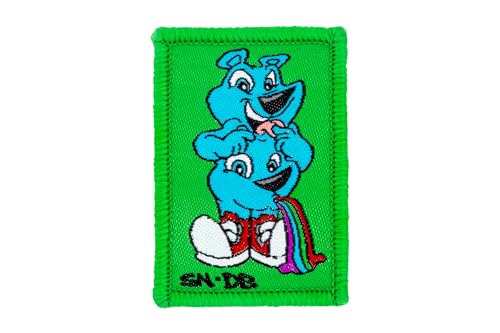DIME BAGS Interchangeable Patches | Hook and Loop Patches for Backpacks, Caps, Jackets, and Dime Bags Customization (Sirron Norris Gut Bear)