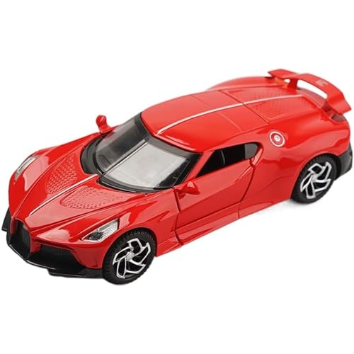 Image of Alloy Metal Diecast Car 1:32 Bugatti LA Voiture Noire Die-cast Metal Pullback Toy car with Openable Doors & Light, Music Boys Gifts Toys for Kids