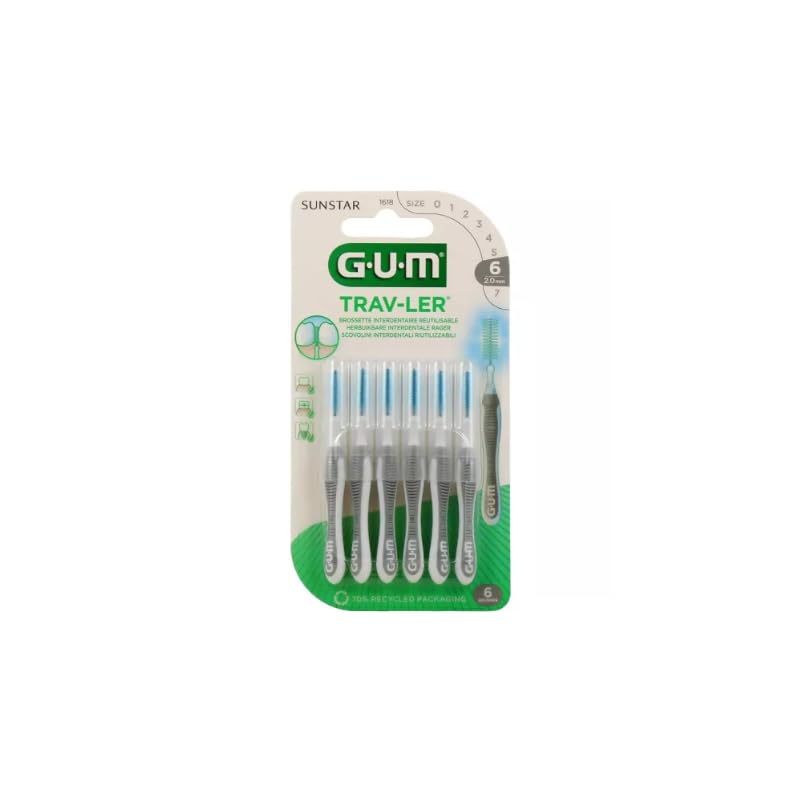 Gum Brossettes interdentaires Trav-Ler 2.0 mm - x 6