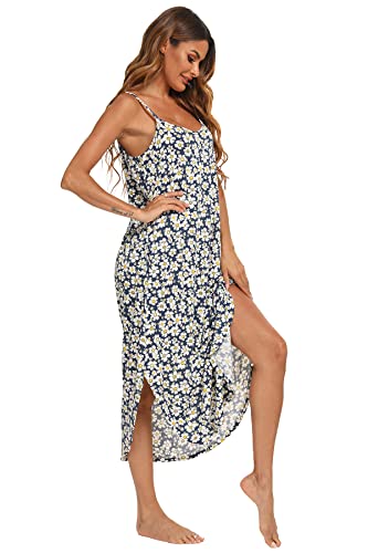 Aviier Nightgowns For Women Sexy Lingerie Dress Soft Full Slips Dresses With Pockets (Daisy, Small) #TOP2