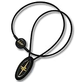 [ZAAP] テラヘルツ波 Slico ネックレス 医療機器搭載 イナズマロゴ ブラック/ゴールド M 43cm