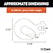 CURT 81940 1/4-Inch Forged Steel Clevis Slip Hook with Safety Latch, 12,600 lbs, 1/2-In Opening, 1/4