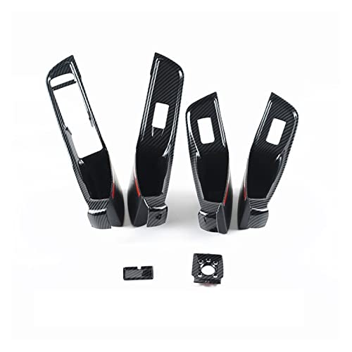 Cadre bouton levage A3 8V look carbone pour élégance intérieure
