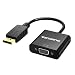 VicTsing Gold-plated DisplayPort(DP) To VGA Adapter Converter for PC Laptop - Grey