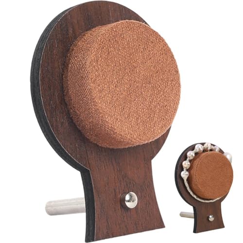 HiyyFloy Expositor De Pulseras De Madera con Una Calabaza, Organizador De Almacenamiento De Joyas para Muñeca.