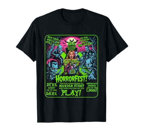 Vintage Horrorfest Poster Halloween Movie Old Time Horror T-Shirt