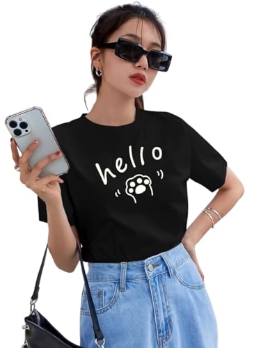 Image of THE DRY STATE Women Cotton Half Sleeve Round Neck Tshirt