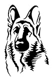 German Shepherd Head Vinyl Decal Sticker