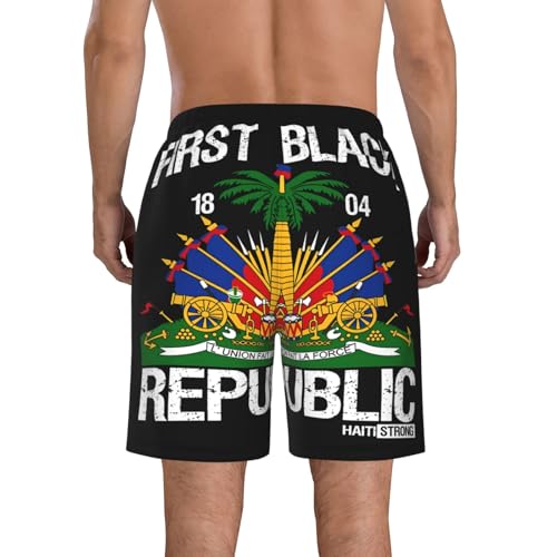 Men's Beach Shorts Casual Swim Trunks Quick Dry Board Short Hawaii Bathing Suit Elastic Waist Drawstring Sport Trunk3