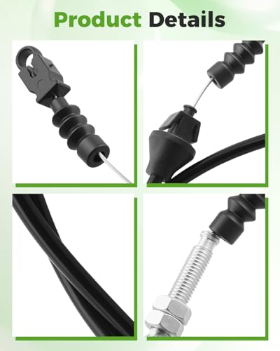 Cable de carburador de 52¼ pulgadas con control suave de velocidad para E-Z-GO 2002 4