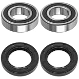 Caltric Front Wheel Ball Bearings & Seals Kit Compatible with Yamaha R6 Yzfr6 Yzf-R6 1999-2013