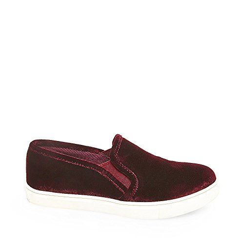 Steve Madden Steve Madden Women's Ecntrcv Fashion Sneaker, Burgundy Velvet, 9.5 M US