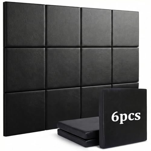 ybaymy 6 Pack Golf Wall Padding 2 Thick Foam Golf Enclosure Padding with Double Sided Tape Impact Protection for Indoor Wall Playroom Gym Wall Pad