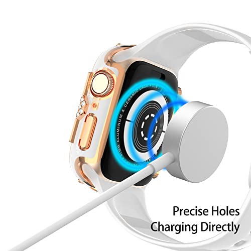 Falandi 44 mm compatibile con Apple Watch Case