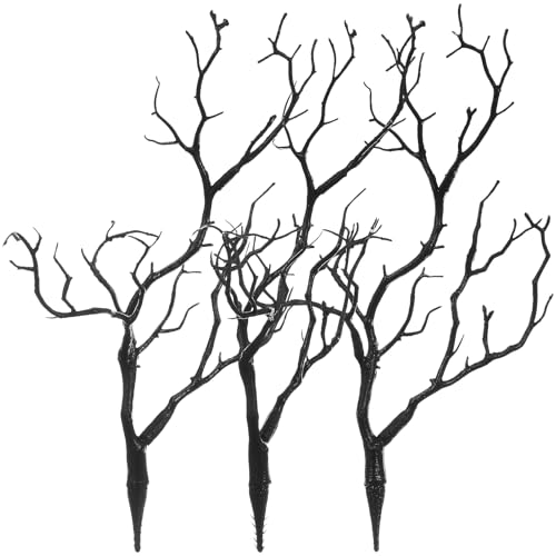 ABOOFAN 3 KüNstliche Zweige, KüNstliche Kunststoffzweige Als VasenfüLler, Gruselige Halloween-Dekoration – 35,6 cm
