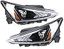 TBVECHI 1 Pair Headlight Assembly Compatible with 2019-2020 Elantra, Driver&Passenger Sldes Halogen Headlamp Replacement Headlight Lens（Left&Right）