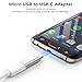 Vanjua 2 Pack Micro USB to USB C Adapter, Data Transfer Adapter, for Galaxy S7/S7 Edge/S6/J7, LG G4, and More Devices (Silver)