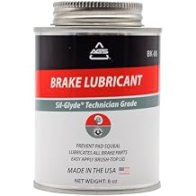 AGS Automotive Solutions Silicone-Based Brake Lubricant - Eliminate Squeals and Enhance Performance with Brush Top Can Application, Long-Lasting, 8oz - Excellent for Complete Brake Assembly Tasks