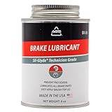 AGS Automotive Solutions Silicone-Based Brake Lubricant - Eliminate Squeals and Enhance Performance with Brush Top Can Application, Long-Lasting, 8oz - Excellent for Complete Brake Assembly Tasks