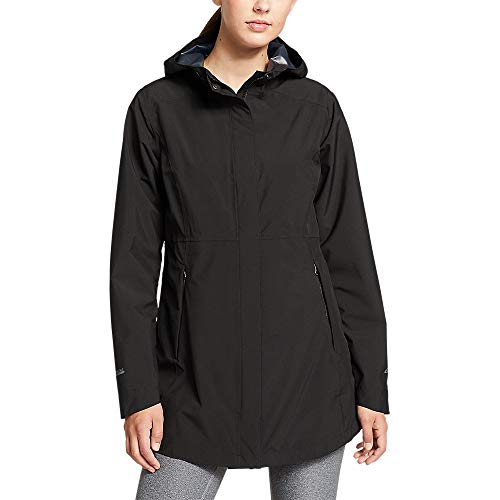 Eddie Bauer Women's Rippac Stretch Rain Parka, Black, Medium #TOP10