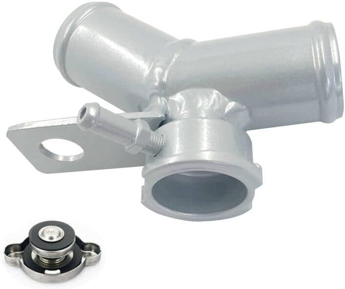 Aluminum Coolant Filler Neck with Cap Replacement for 2009-2013 Suzuki Grand Vitara 2.4L 17910-65J00 Silver