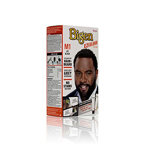 Bigen EZ Colour for Men - Permanent Jet Black Hair & Beard Dye - Image 2