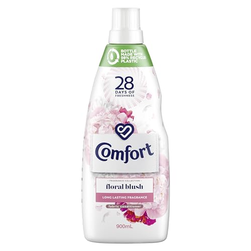 Comfort Concentrate Liquid Fabric Conditioner & Softner 900ml, Fragrance Collection LIMITED EDITION FLORAL BLUSH, 28 Days of Freshness