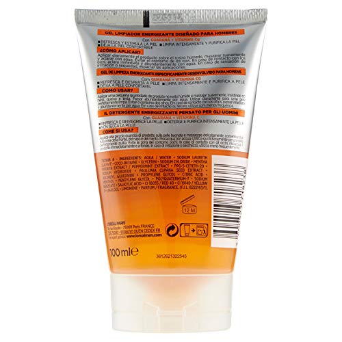 Gel Nettoyant L'Oréal Paris Men Expert A9815700 – Énergisant 100 ml - vue 3