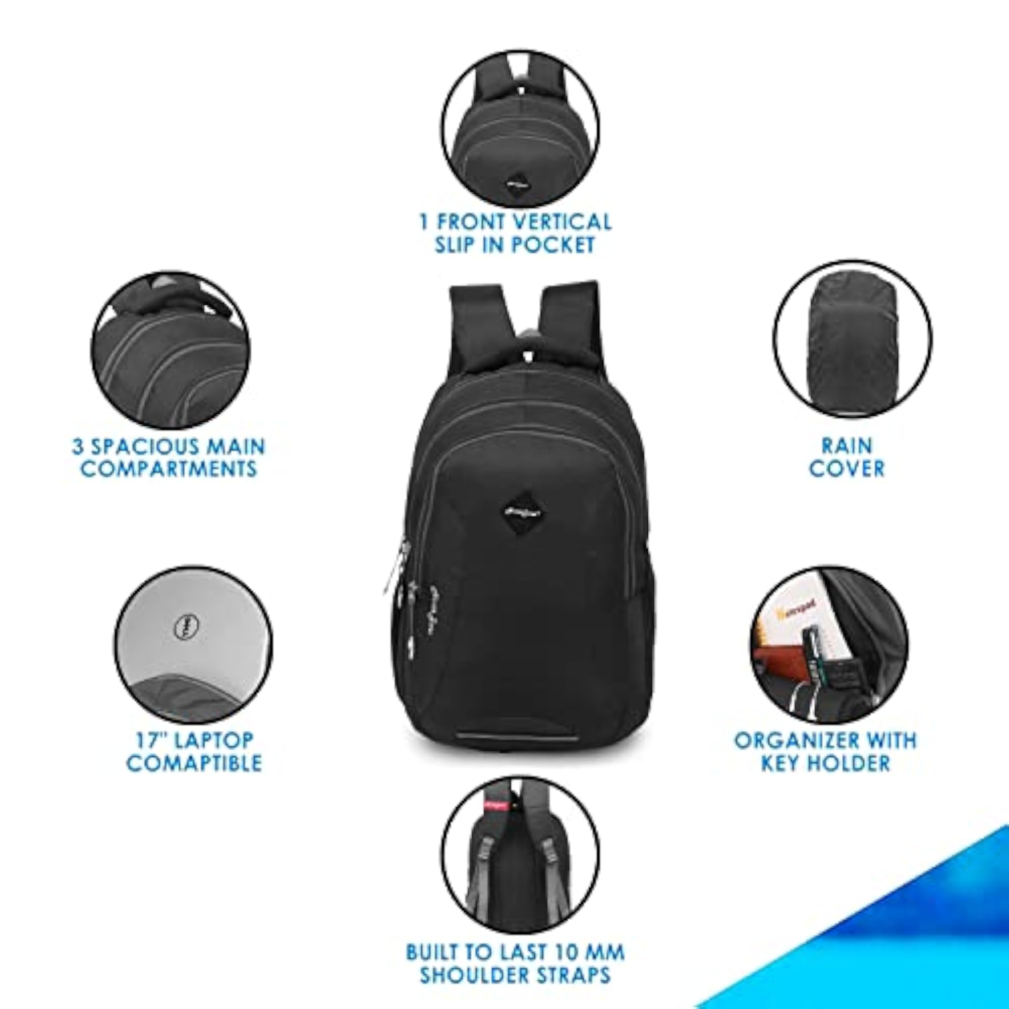 Lightweight School Backpack for Boys & Girls, Casual Design