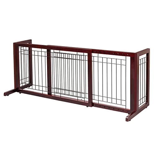 Bonnlo Adjustable Free Standing Dog Gate