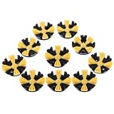 10 Stück Golfschuhspikes Ersatz mit Sechs Krallen, TPU, Schwarz