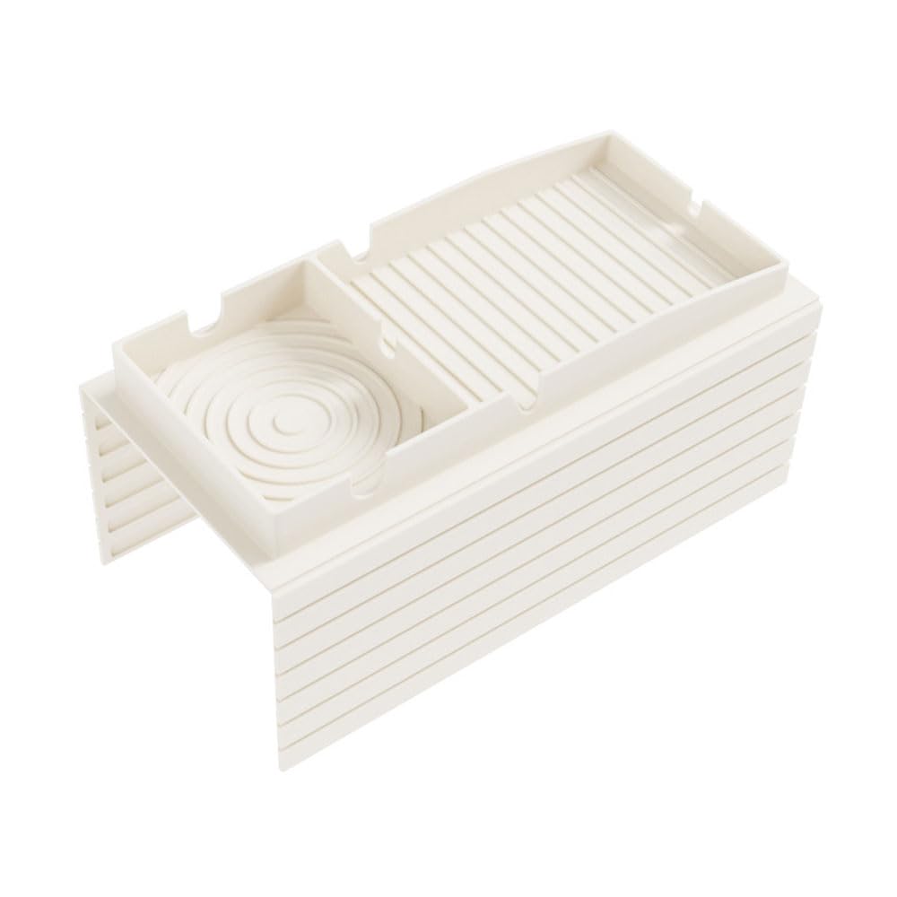 Accoudoir de canapé télécommande et support en silicone blanc design épuré