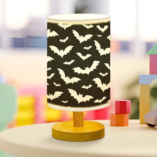 Hauhiho Bat Table Lamp LED 3-Color Pressed Bedside Gifts for Daughter Son, Bat Table Lamp LED 3-Color for Bedrooms
