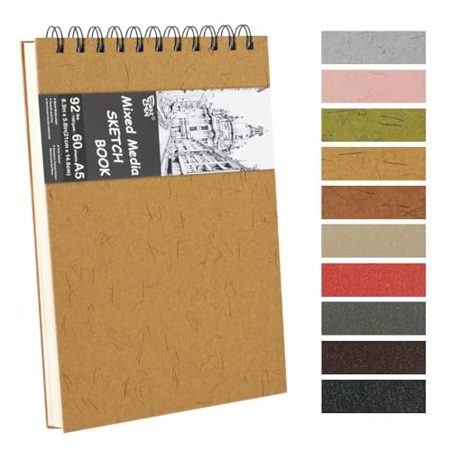8.3x5.8 Sketch Book,Art Sketchbook for Drawing Pad,Mixed Media Sketchbook