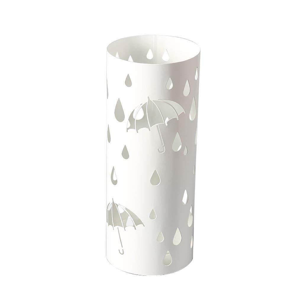 Porte-parapluies design blanc pour une entrée de maison propre et accueillante