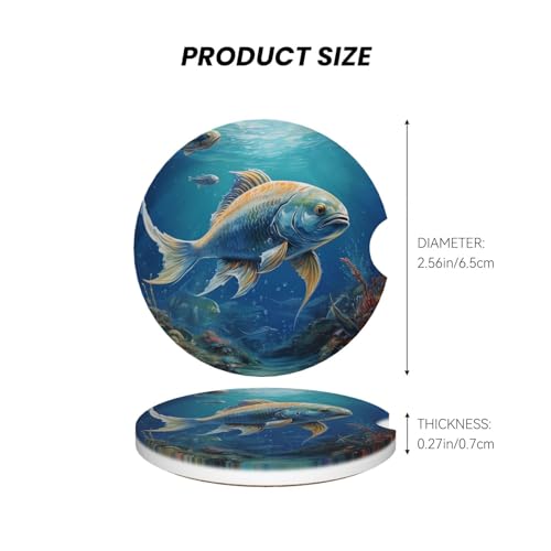 2 Pack Posavasos para Tazas de Auto de Cerámica miniatura 3