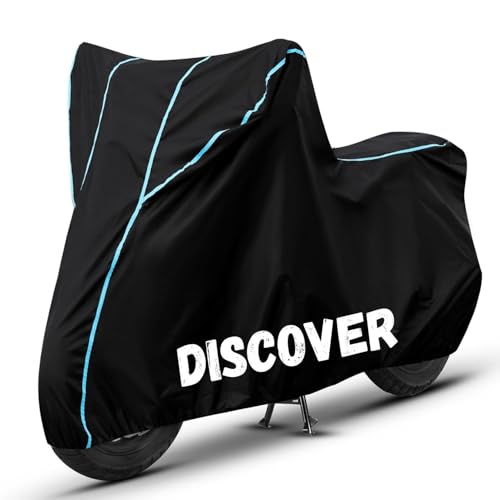Image of Bike Cover for Discover 100% Waterproof, Dustproof & Scratch Resistant| Fully Bottom Elastic UV Resistant Heavy Duty Body Cover | All Weather Outdoor Use